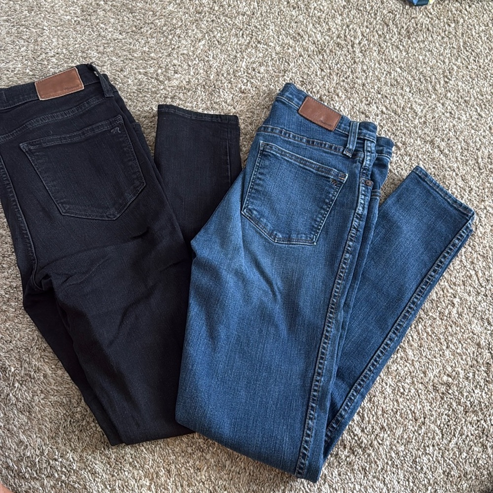 2 pair Madewell jeans